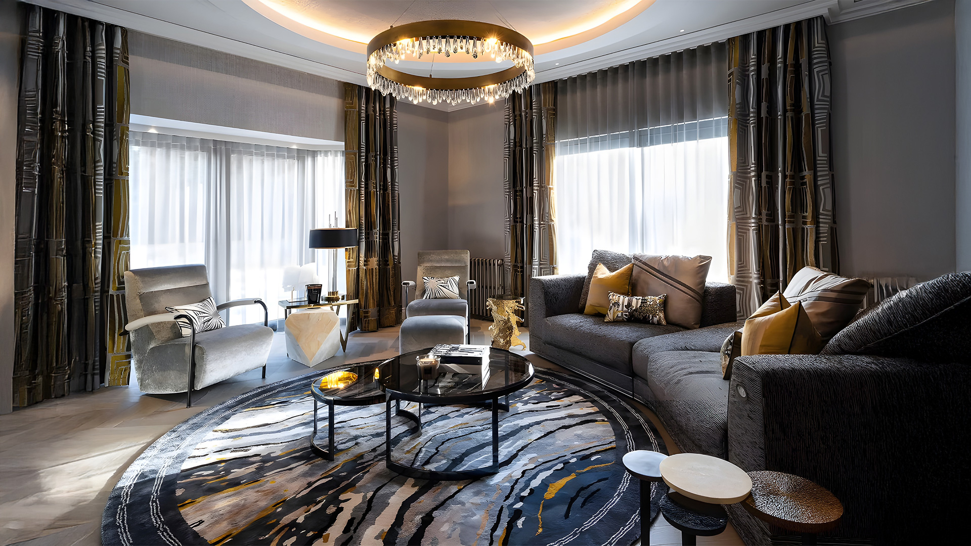 London Pride：Tranquillity reigns within a five-bedroom house of bespoke modern opulence in tree-lined Kensington