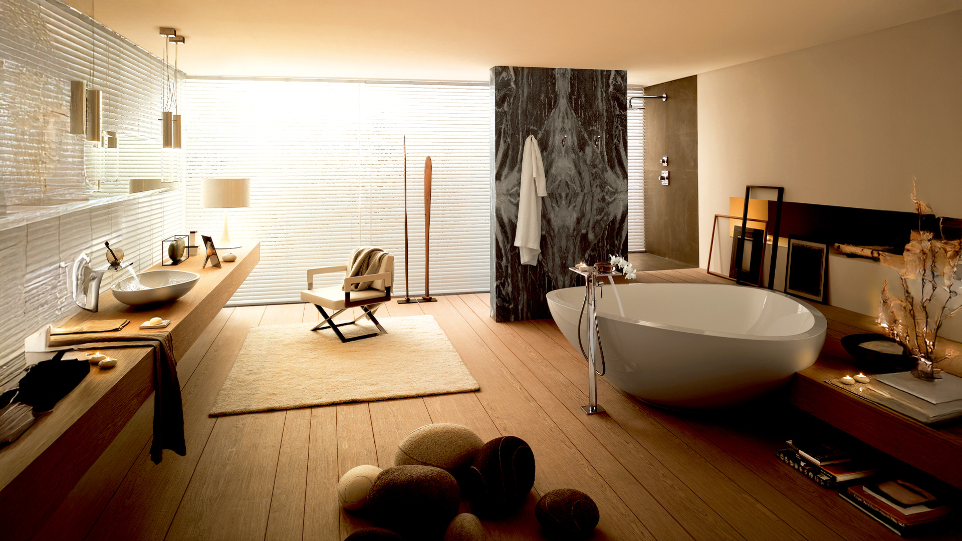 Flowing Lines: Splash your cash on a new bathroom awash with comfort and luxury